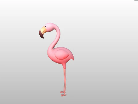 Character304 Flamingo 3D Model