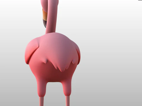 Character304 Flamingo 3D Model