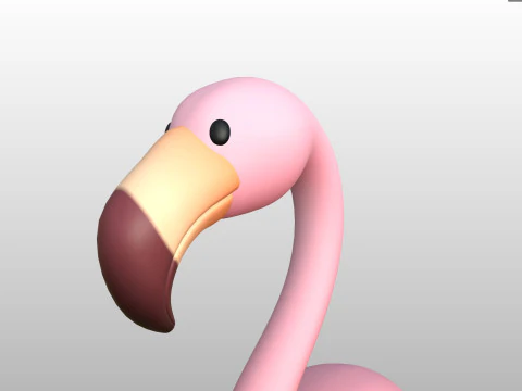Character304 Flamingo 3D Model