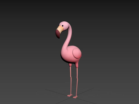 Character304 Flamingo 3D Model