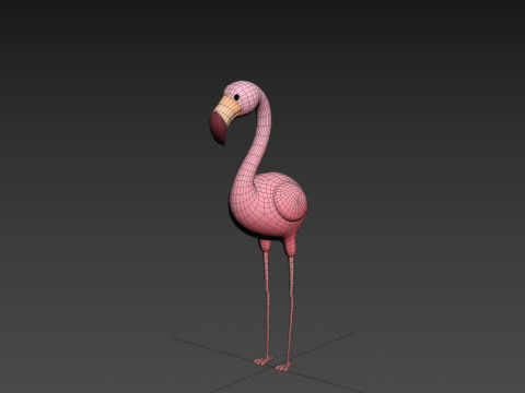 Character304 Flamingo 3D Модель