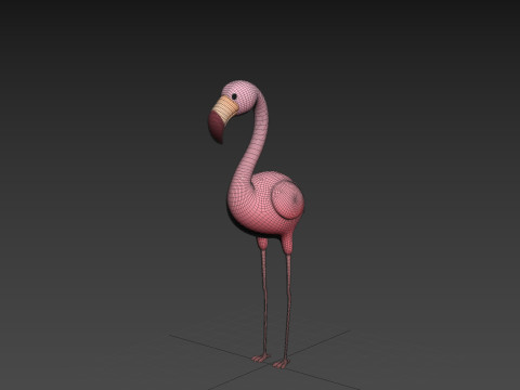 Character304 Flamingo 3D Модель
