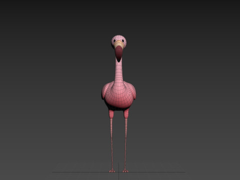 Character304 Flamingo 3D Модель