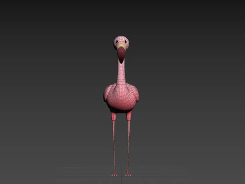 Character304 Flamingo 3D Model