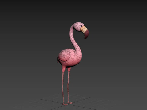 Character304 Flamingo 3D Model