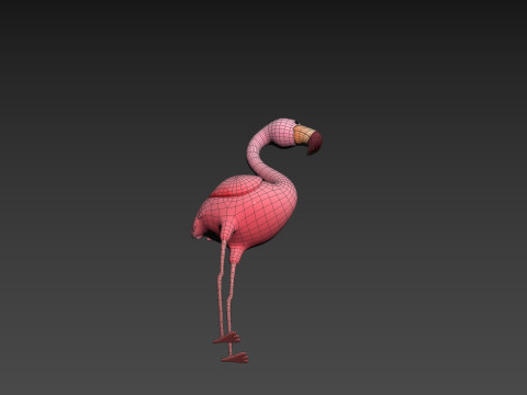 Character304 Flamingo 3D Модель