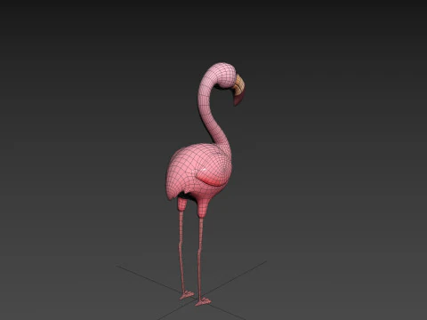 Character304 Flamingo 3D Model