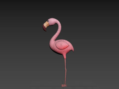 Character304 Flamingo 3D Model