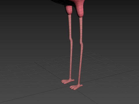Character304 Flamingo 3D Модель