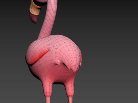 Character304 Flamingo 3D Модель