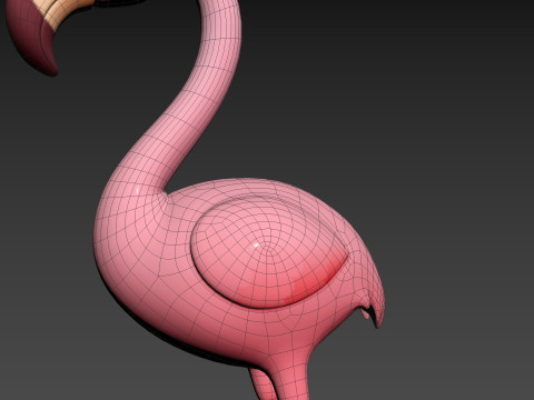 Character304 Flamingo 3D Модель