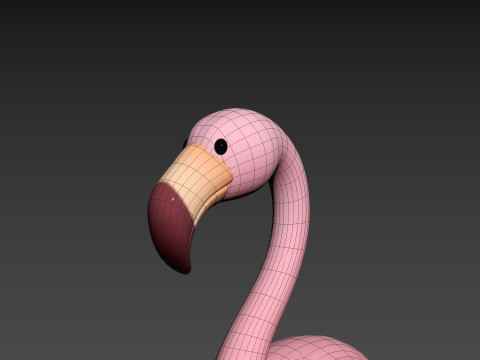 Character304 Flamingo 3D Модель