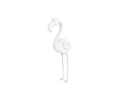 Character304 Flamingo 3D Модель