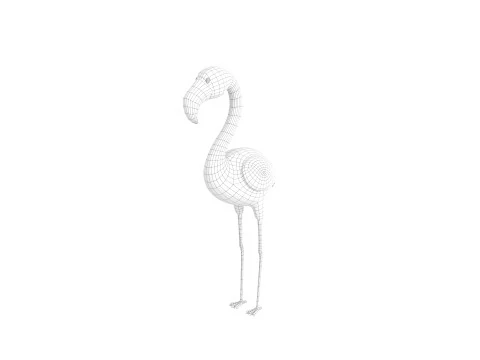 Character304 Flamingo 3D Model