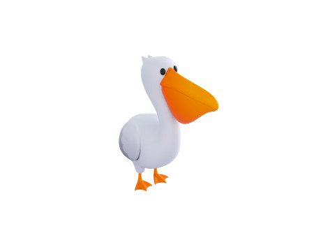 Character305 Pelican 3D Model