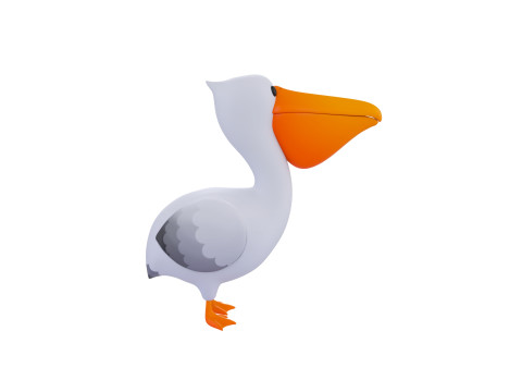 Character305 Pelican 3D Model