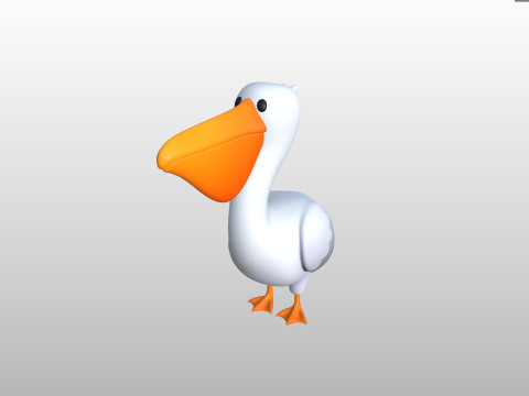 Character305 Pelican 3D Model