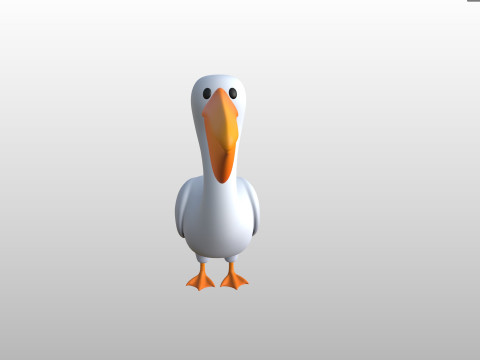 Character305 Pelican 3D Model