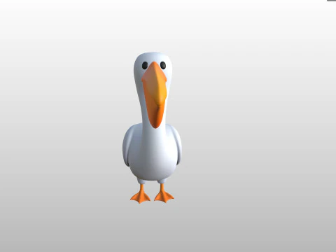 Character305 Pelican 3D Model