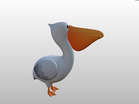 Character305 Pelican 3D Model