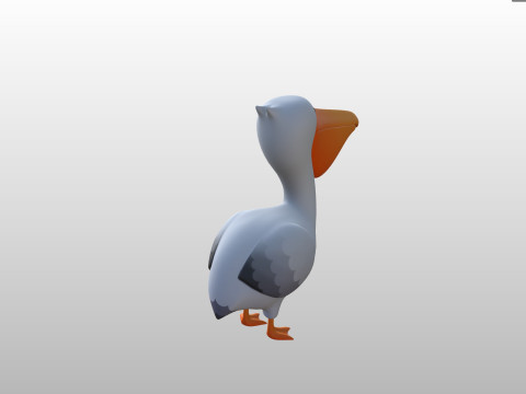 Character305 Pelican 3D Model