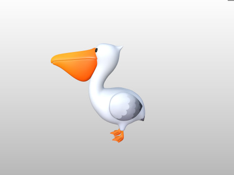 Character305 Pelican 3D Model