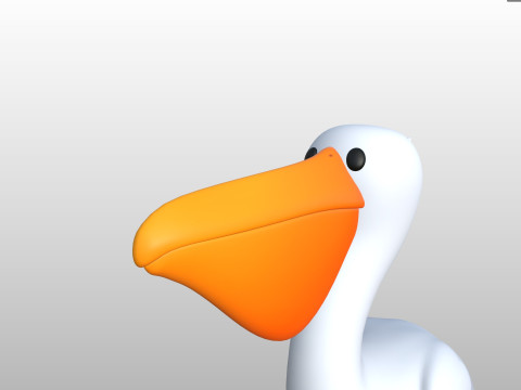 Character305 Pelican 3D Model