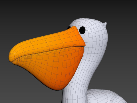 Character305 Pelican 3D Model