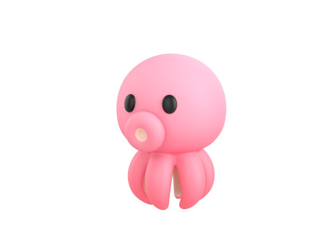 Character308 Octopus 3D Model