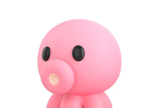 Character308 Octopus 3D Model