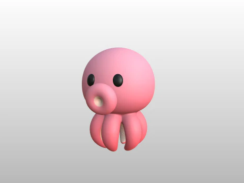 Character308 Octopus 3D Model