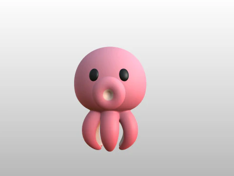 Character308 Octopus 3D Model