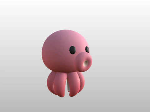 Character308 Octopus 3D Model