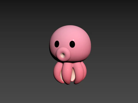 Character308 Octopus 3D Model