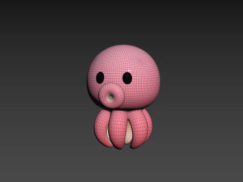 Character308 Octopus 3D Model
