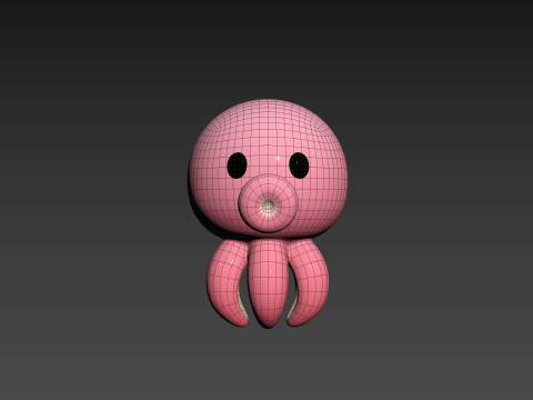 Character308 Octopus 3D Model