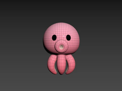 Character308 Octopus 3D Model