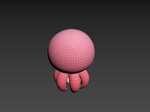 Character308 Octopus 3D Model