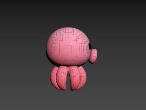 Character308 Octopus 3D Model