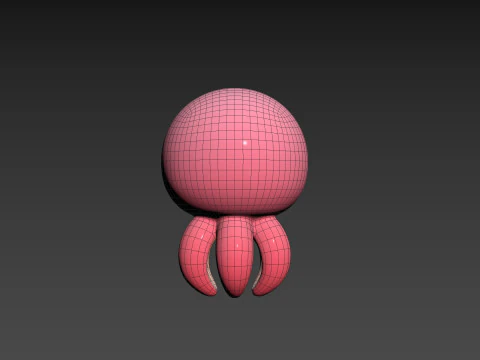 Character308 Octopus 3D Model