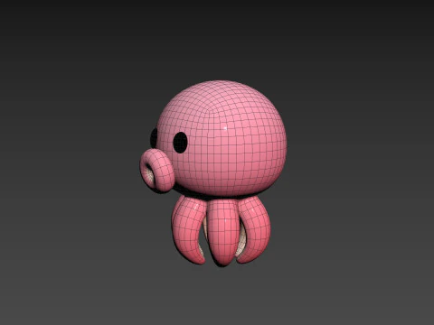 Character308 Octopus 3D Model