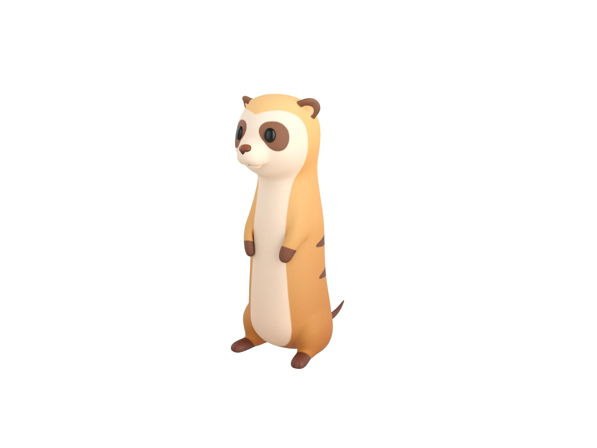 Character309 Meerkat 3D Model .c4d .max .obj .3ds .fbx .stl .blend 