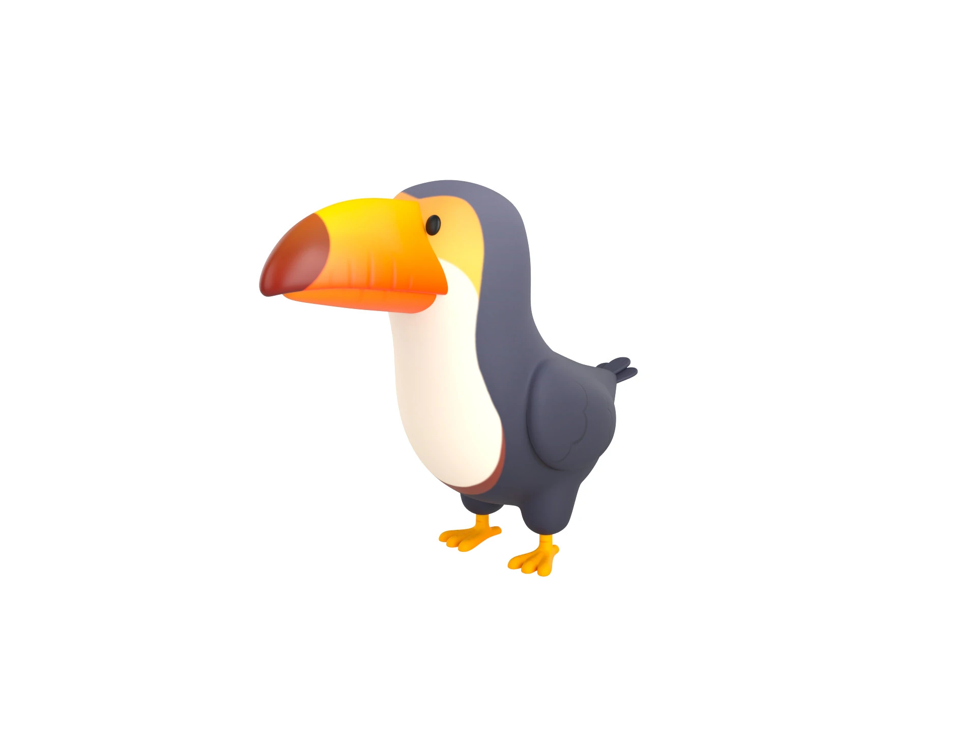 Character312 Toucan 3D Model .c4d .max .obj .3ds .fbx .stl .blend 