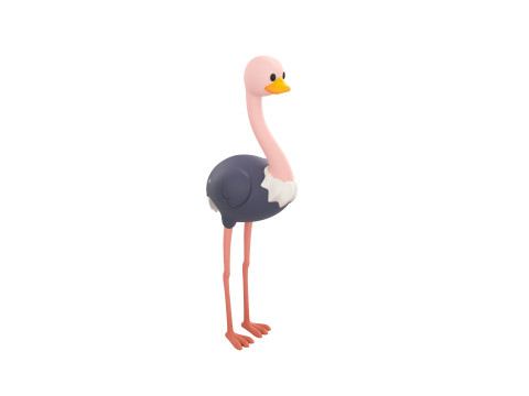 Character314 Ostrich 3D 모델