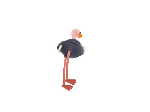Character314 Ostrich 3D 모델