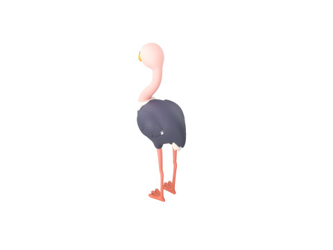 Character314 Ostrich 3D 모델