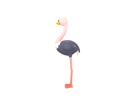 Character314 Ostrich 3D 모델