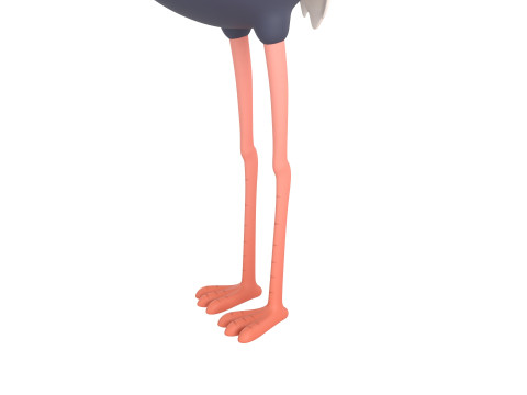 Character314 Ostrich 3D 모델