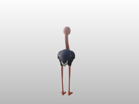 Character314 Ostrich 3D 모델