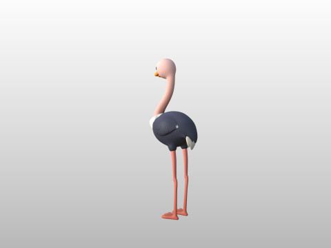 Character314 Ostrich 3D 모델